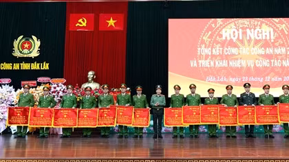 Công an tỉnh Đắk Lắk kéo giảm 32,94% tội phạm trong năm 2025