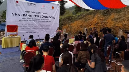 Khởi công xây dựng nhà tránh trú thiên tai tại Cao Bằng