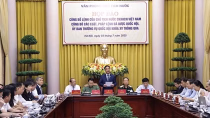 Công bố lệnh của Chủ tịch nước về 15 luật, 1 pháp lệnh vừa được thông qua