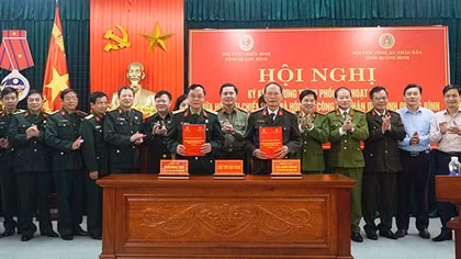 Hội Cựu CAND và Hội Cựu chiến binh tỉnh Quảng Bình ký kết chương trình phối hợp