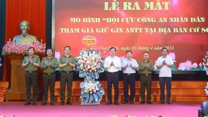 Ra mắt mô hình “Hội cựu CAND tham gia đảm bảo ANTT tại địa bàn cơ sở”