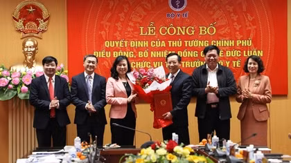 Công bố quyết định bổ nhiệm tân Thứ trưởng Bộ Y tế