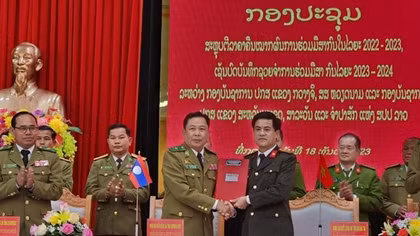 Tiếp tục đẩy mạnh đảm bảo ANTT vùng biên giới giữa Quảng Trị và 3 tỉnh của nước bạn Lào