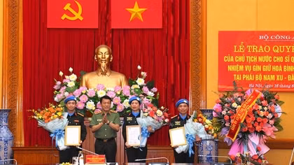 Bộ Công an cử 3 sĩ quan đi thực hiện nhiệm vụ gìn giữ hoà bình Liên hợp quốc năm 2023