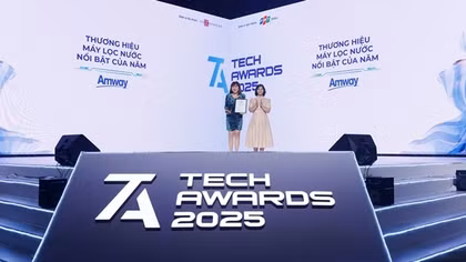Amway lập cú “hattrick” với giải “Thương hiệu máy lọc nước nổi bật của năm” tại Tech Awards 2025