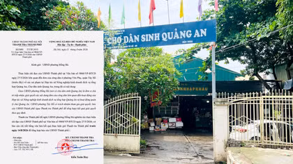 Làm rõ vụ có dấu hiệu lạm dụng chức vụ ở chợ dân sinh Quảng An