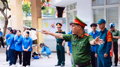 Công an Hà Nội đảm bảo công tác an ninh trật tự kỳ thi vào lớp 10