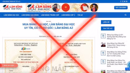 Nhộn nhịp “chợ” văn bằng, chứng chỉ giả rao bán công khai trên mạng