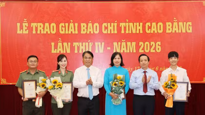 Phóng viên Báo Công an nhân dân đạt giải A – Giải Báo chí Cao Bằng 2026