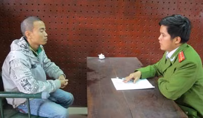 Nguyễn Tăng Quỳnh tại cơ quan điều tra.