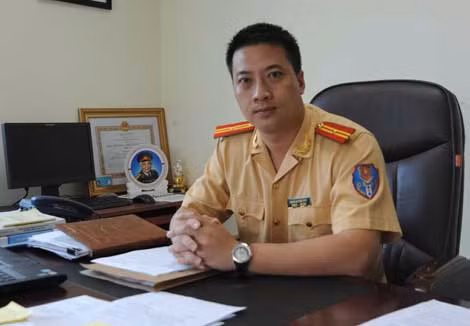 Thiếu tá Phạm Quang Huy - Trưởng phòng Hướng dẫn luật và điều tra, xử lý tai nạn giao thông - Cục CSGT đường bộ - đường sắt.