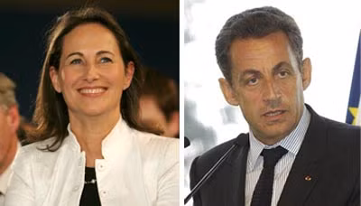 Bà Segolene Royal và Tổng thống Nicolas Sarkozy.