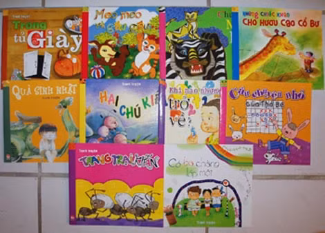 Một số tác phẩm được xuất bản bởi sự hỗ trợ của Dự án Hỗ trợ văn học thiếu nhi Việt Nam - Đan Mạch.