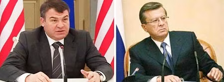Cựu Bộ trưởng Quốc phòng Nga, ông Anatoly Serdyukov và bố vợ ông, cựu Thủ tướng Nga Viktor Zubkov.