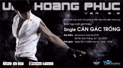 Bìa đĩa "Căn gác trống" của ca sĩ Ưng Hoàng Phúc.