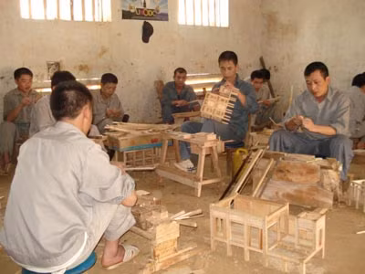 Các học viên lao động tại Trung tâm.