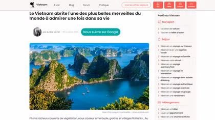 Routard ca ngợi vịnh Hạ Long là một trong những kỳ quan đẹp nhất thế giới
