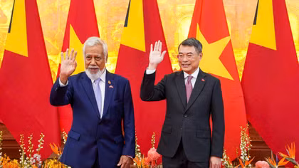 Thủ tướng Lê Minh Hưng chủ trì lễ đón chính thức Thủ tướng Timor Leste