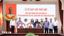 Ký quy chế phối hợp giữa Văn phòng Chủ tịch nước và Tòa án nhân dân tối cao, Viện Kiểm sát nhân dân tối cao