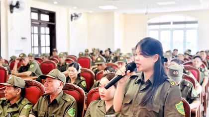 Lan tỏa Hội thi Lực lượng tham gia bảo vệ An ninh trật tự ở cơ sở giỏi