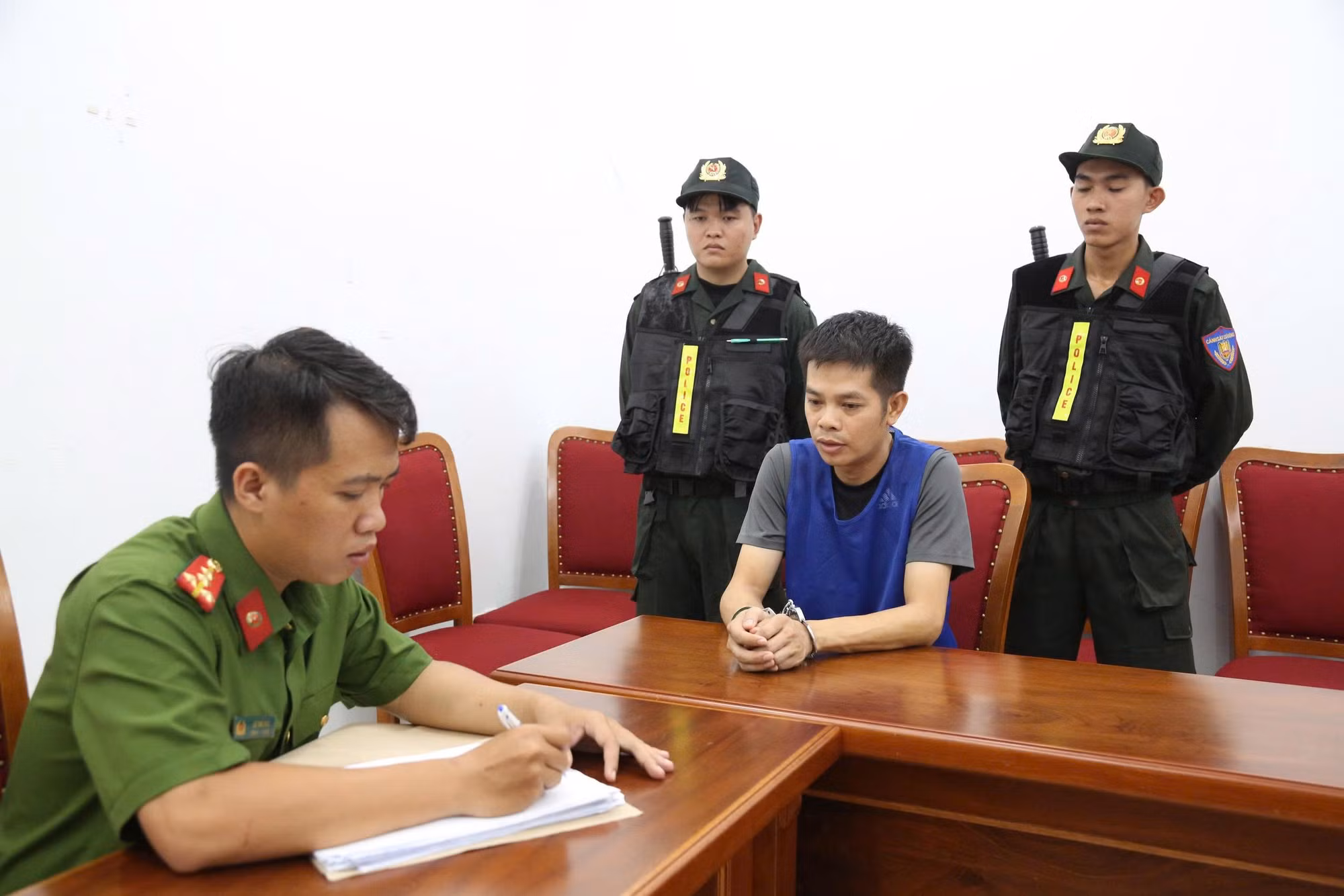 Một số đối tượng tại cơ quan điều tra.