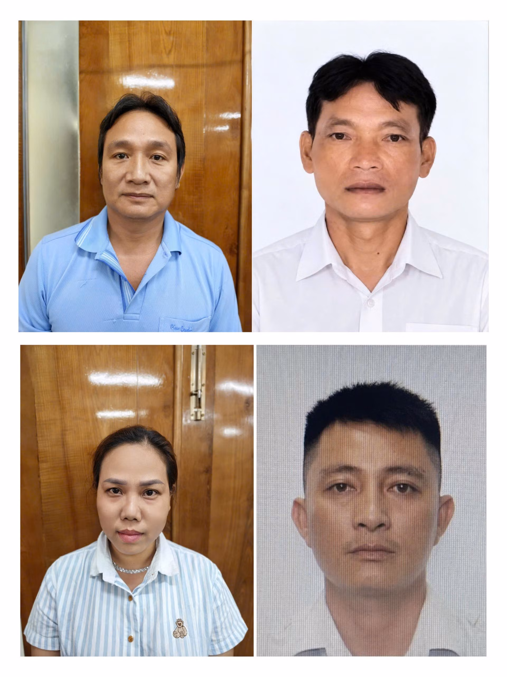Các bị can tại cơ quan điều tra.