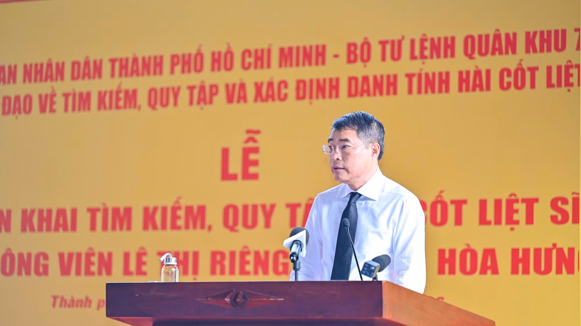Phát biểu chỉ đạo tại buổi lễ, Thủ tướng Chính phủ Lê Minh Hưng khẳng định đây là sứ mệnh thiêng liêng, là trách nhiệm và tình cảm của thế hệ hôm nay. "Bằng mọi giá, chúng ta phải nỗ lực, quyết tâm cao nhất để tìm kiếm, đưa các Anh hùng liệt sĩ về với gia đình, quê hương”, Thủ tướng Lê Minh Hưng nhấn mạnh tại buổi lễ.