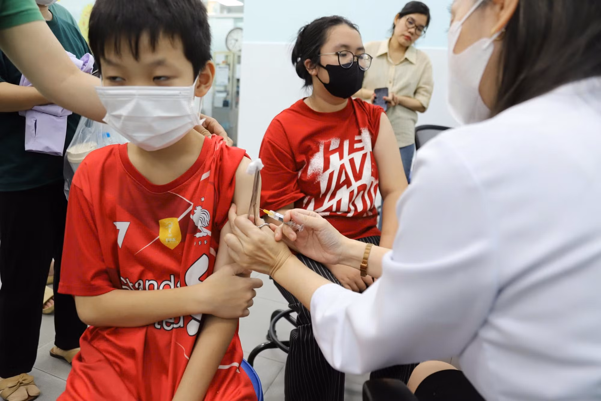 Trẻ tiêm vaccine phòng bệnh tại Viện Pasteur TP Hồ Chí Minh (hình minh họa).