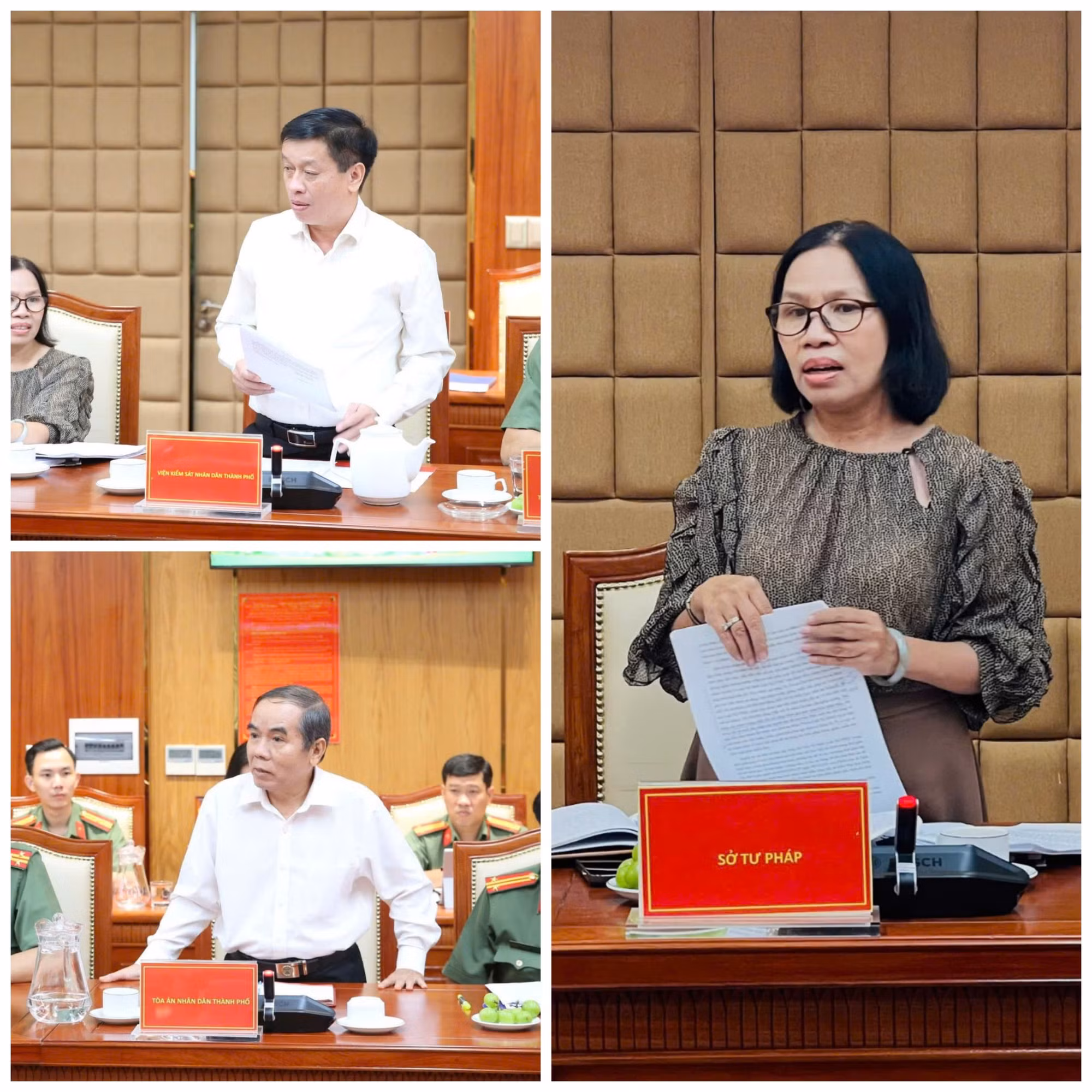 Đại diện các sở, ban ngành TP Hồ Chí Minh tham luận, đóng góp ý kiến.
