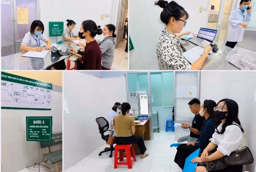 Người dân tại phường Bà Rịa hài lòng về thái độ phục vụ của nhân viên y tế, cơ sở vật chất, vệ sinh… tại nơi khám sức khỏe.