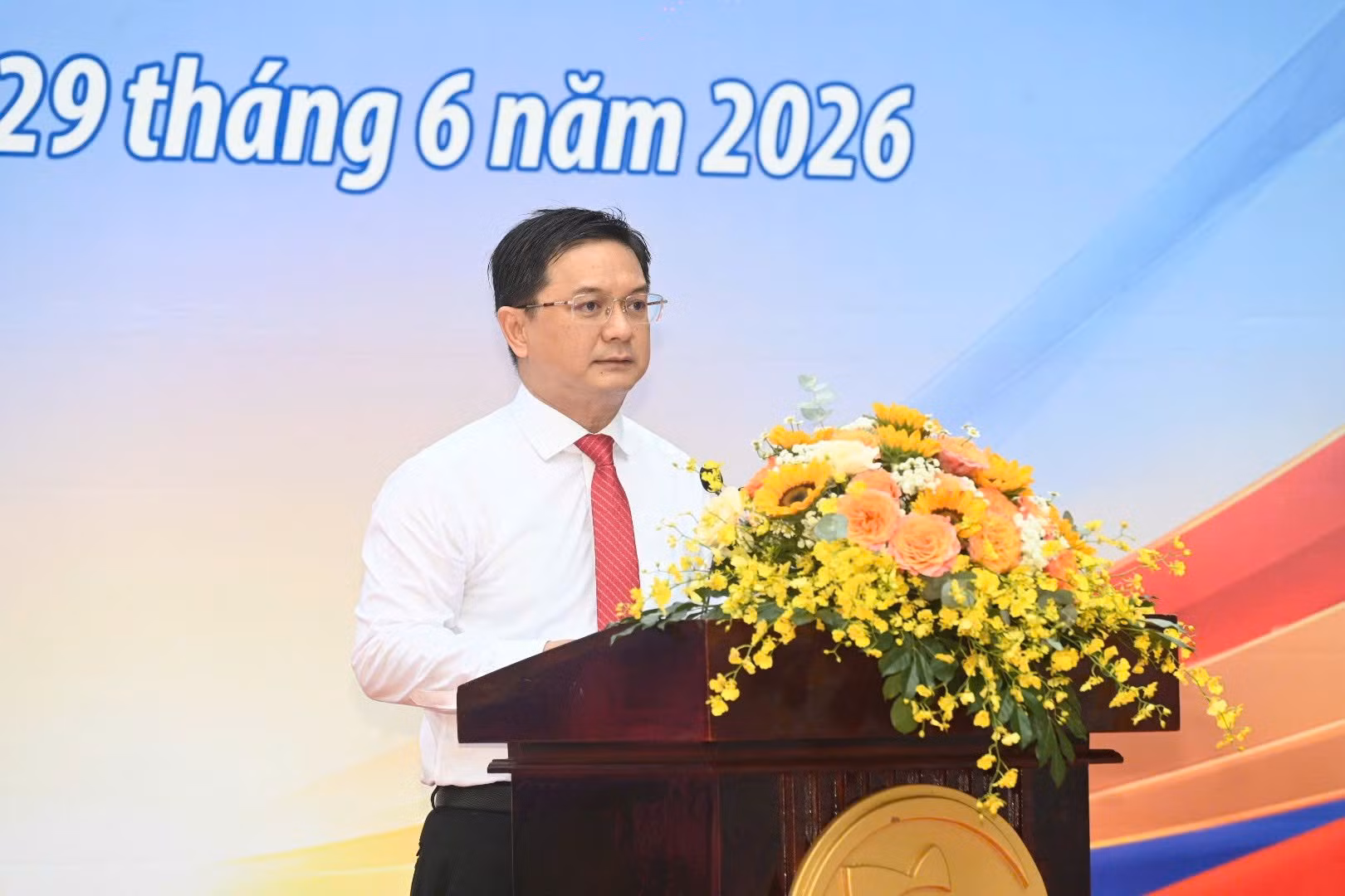 Phó Chủ tịch UBND TP Hồ Chí Minh Nguyễn Mạnh Cường phát biểu khai mạc.