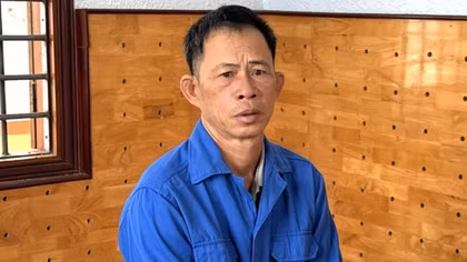 Đối tượng Nguyễn Quốc Ngọ tại Cơ quan điều tra.