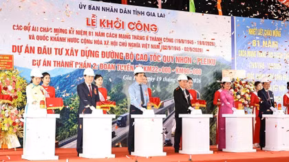 Khởi công dự án thành phần 2 cao tốc Quy Nhơn - Pleiku