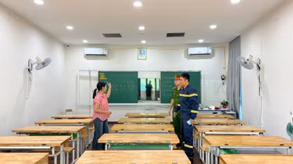 Chủ động bảo đảm PCCC tại các điểm học tạm phục vụ dự án sân bay Gia Bình