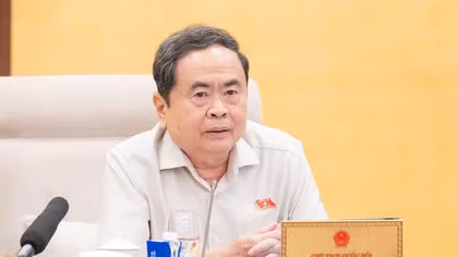 Chủ tịch Quốc hội Trần Thanh Mẫn tại phiên họp.