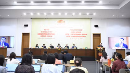Họp báo sau Kỳ họp Quốc hội: thông tin nhiều nội dung quan trọng