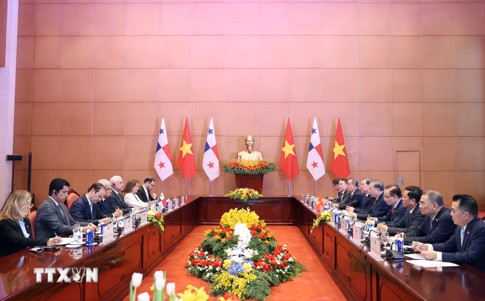 Tổng Bí thư, Chủ tịch nước Tô Lâm và Tổng thống Panama José Raúl Mulino hội đàm.