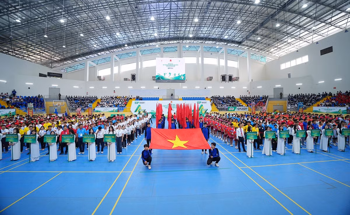 Lễ khai mạc Giải Thể thao học sinh phổ thông toàn quốc 2026 tại Lâm Đồng.