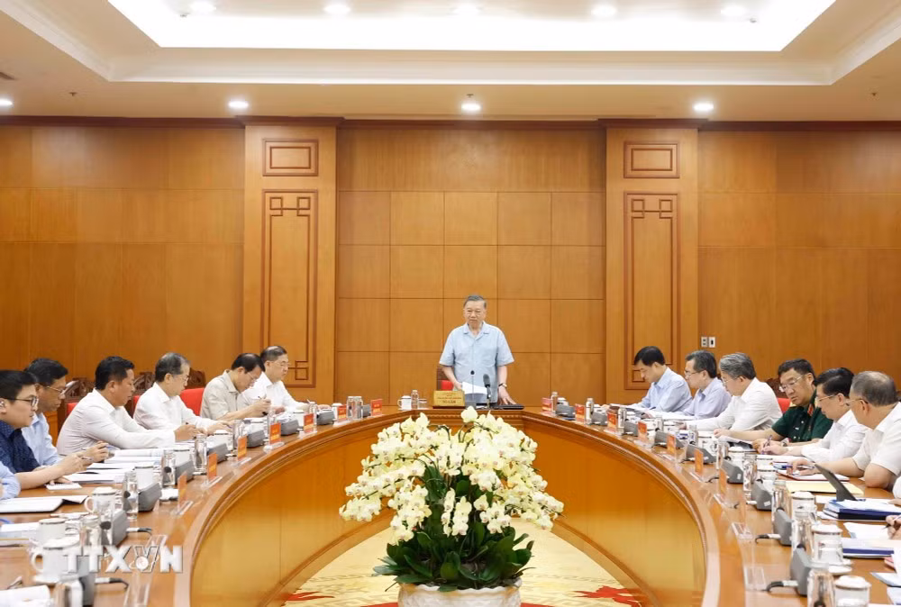 Tổng Bí thư, Chủ tịch nước Tô Lâm phát biểu chỉ đạo.