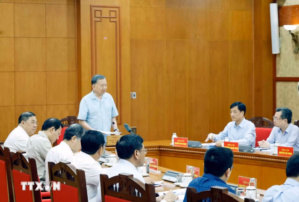 Tổng Bí thư, Chủ tịch nước Tô Lâm phát biểu chỉ đạo.