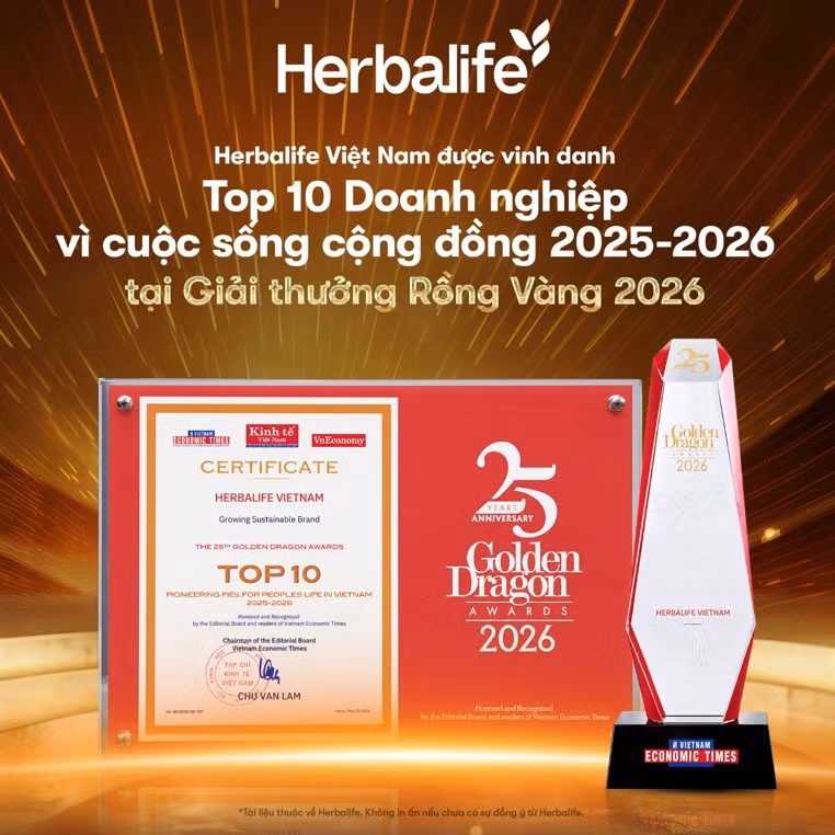 ­Herbalife được vinh danh Top 10 Doanh nghiệp Vì cuộc sống cộng đồng ảnh 2