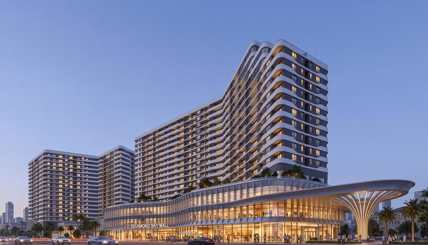 Phân khu căn hộ cao tầng Diamond Sky.