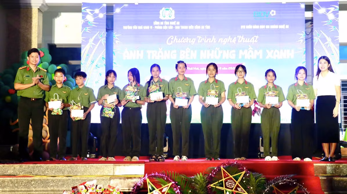 Khen thưởng học sinh đạt thành tích cao trong các môn học qua đợt khảo sát chất lượng đầu năm học.