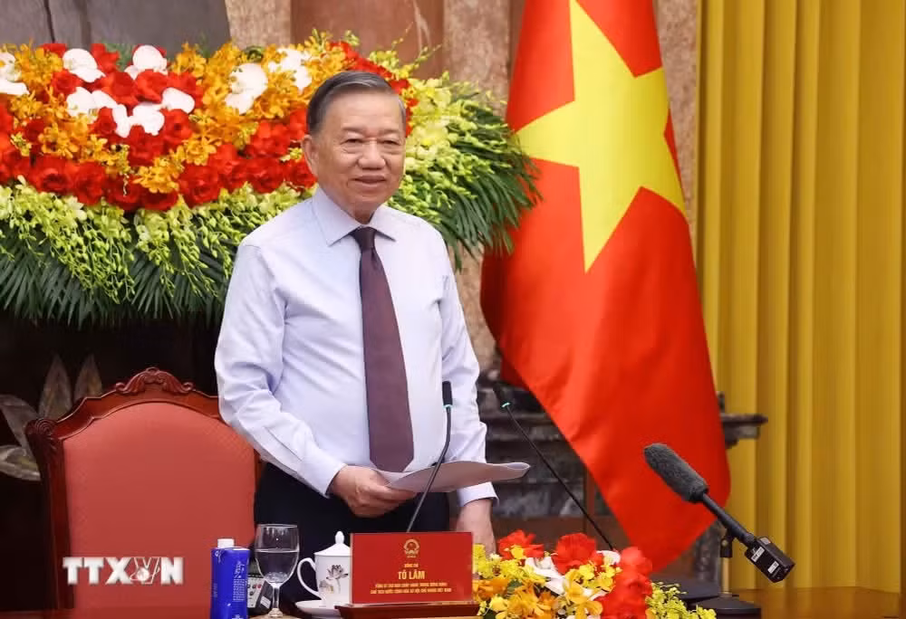 Tổng Bí thư, Chủ tịch nước Tô Lâm phát biểu chỉ đạo.