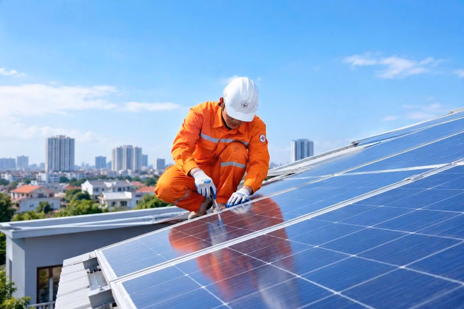 Nguồn điện được tạo ra ngay tại nơi tiêu thụ giúp giảm lượng điện mua từ lưới.