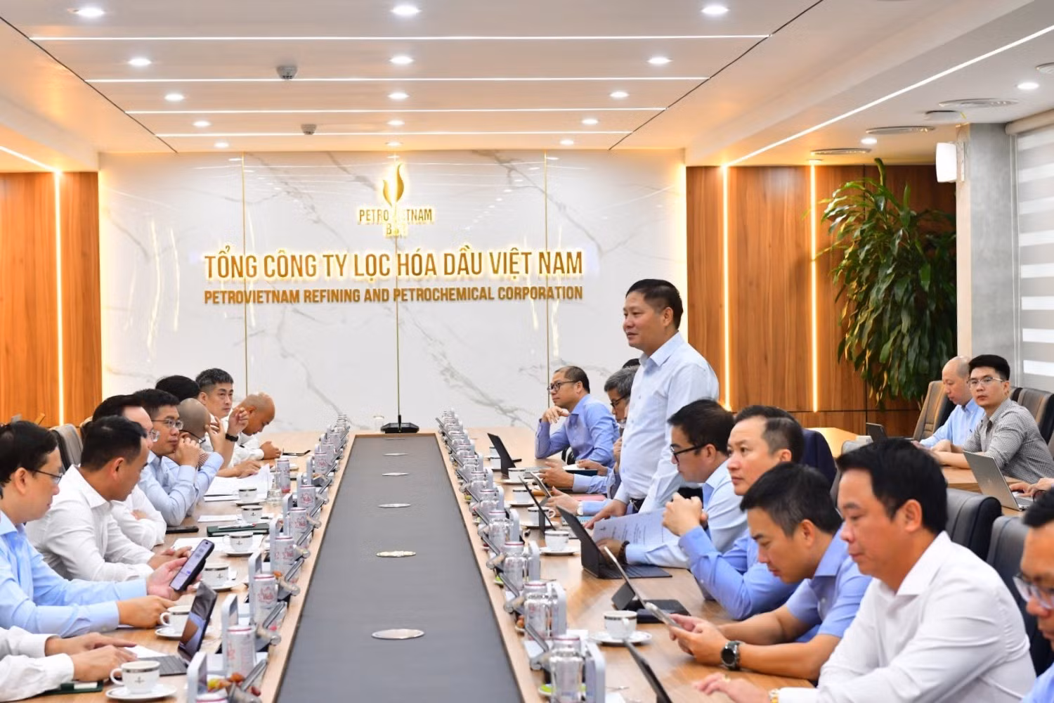Chủ tịch HĐQT BSR Bùi Ngọc Dương đề nghị BSR và PV GAS tiếp tục mở rộng hợp tác trên cơ sở những kết quả đã đạt được, đồng thời bổ sung các nội dung mới nhằm phát huy thế mạnh của mỗi bên.