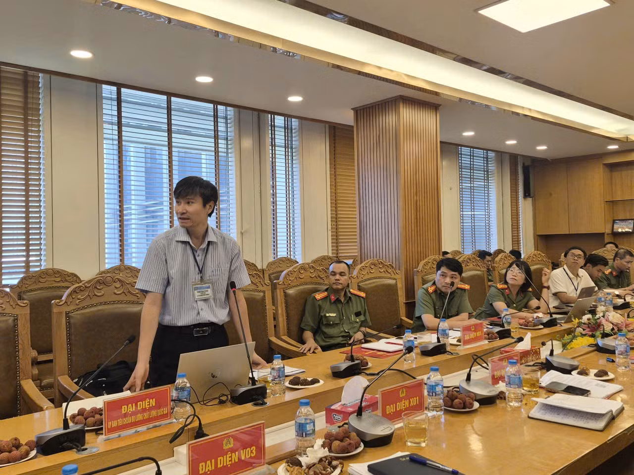 Đại diện Văn phòng Công nhận Chất lượng quốc gia (BoA) thuộc Ủy ban Tiêu chuẩn Đo lường Chất lượng Quốc gia phát biểu tham luận.