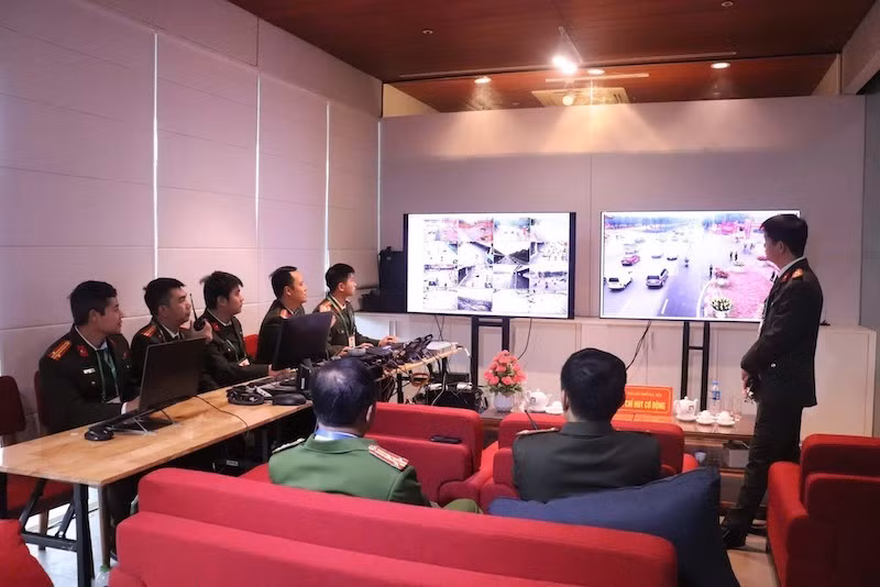 Đêm trắng tại nơi tuyến đầu kết nối, điều hành bảo vệ tuyệt đối an ninh, an toàn Đại hội XIV của Đảng -0